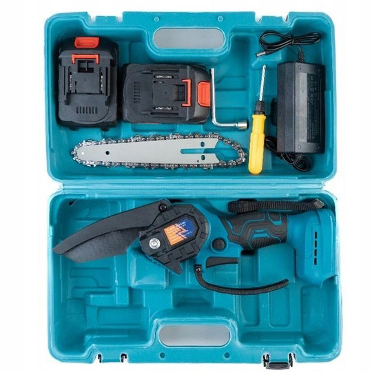 Мощная электропила пила цепная Domotec 24V 6