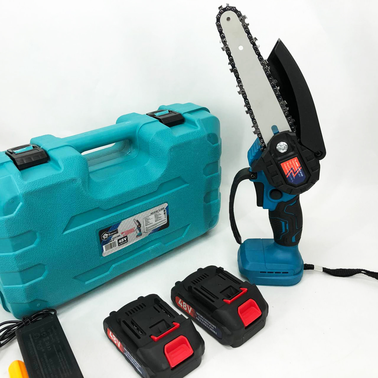 Мощная электропила пила цепная Domotec 24V 6