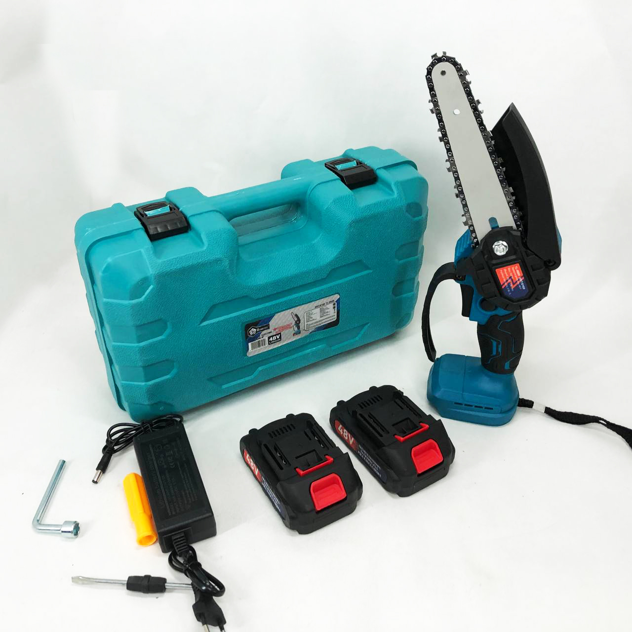 Мощная электропила пила цепная Domotec 24V 6