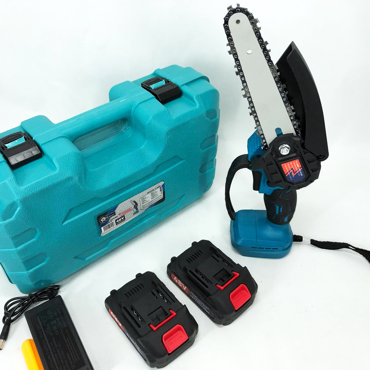 Мощная электропила пила цепная Domotec 24V 6