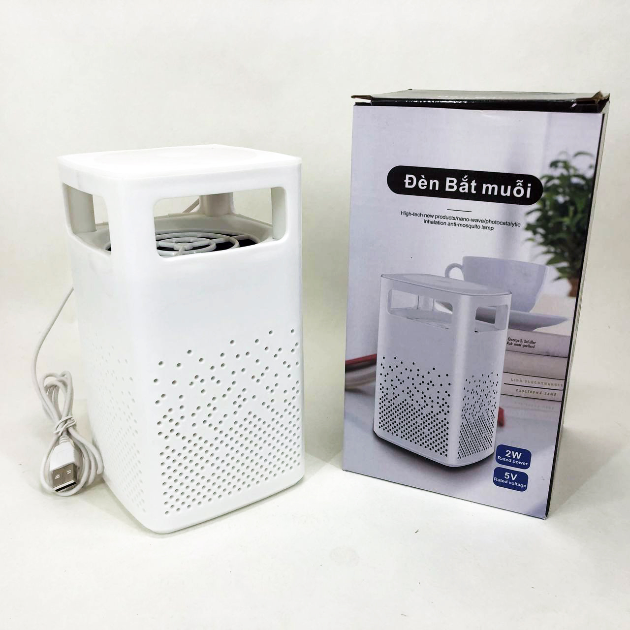 Лампа от комаров USB Bug Zapper Fly. Цвет: белый