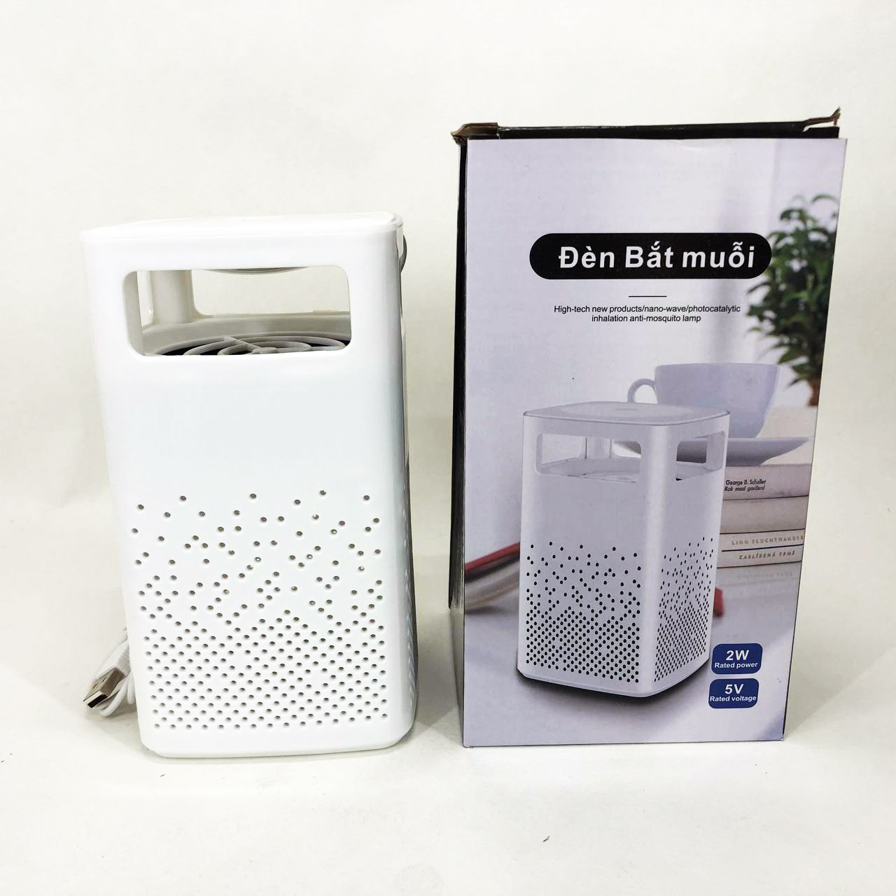 Лампа от комаров USB Bug Zapper Fly. Цвет: белый