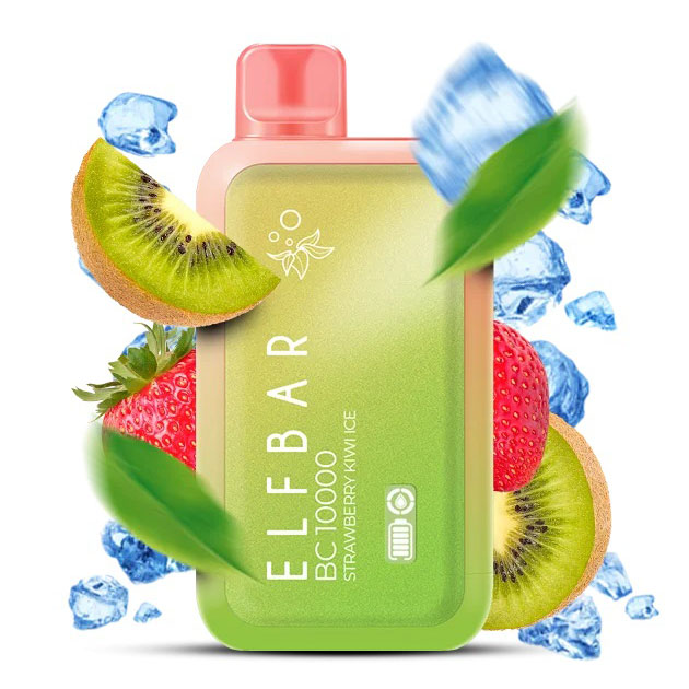 Elf Bar BC10000. Клубника Киви (Strawberry Kiwi Ice)