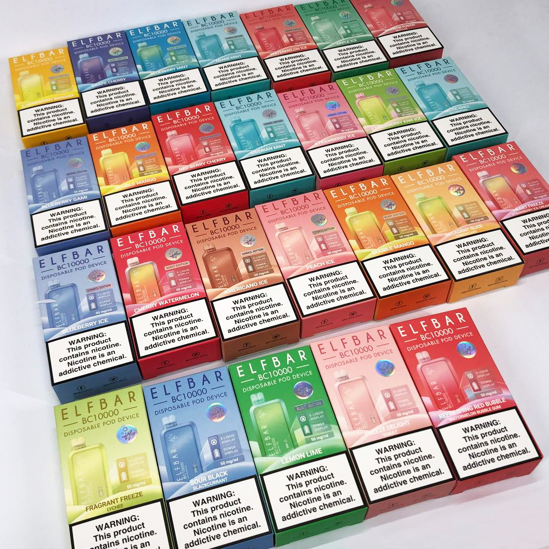 Elf Bar BC10000. Клубника Киви (Strawberry Kiwi Ice)