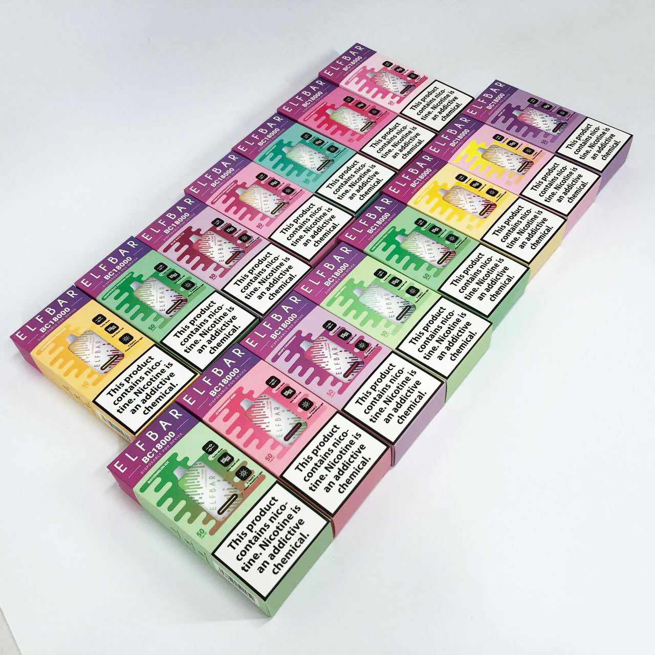 Elf Bar BC18000 Original 5% перезаряжаемый под. Виноград (Grape Ice)
