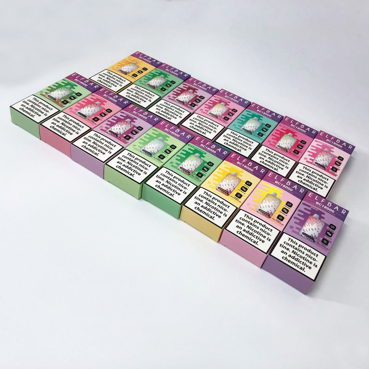 Elf Bar BC18000 Original 5% перезаряжаемый под. Виноград (Grape Ice)