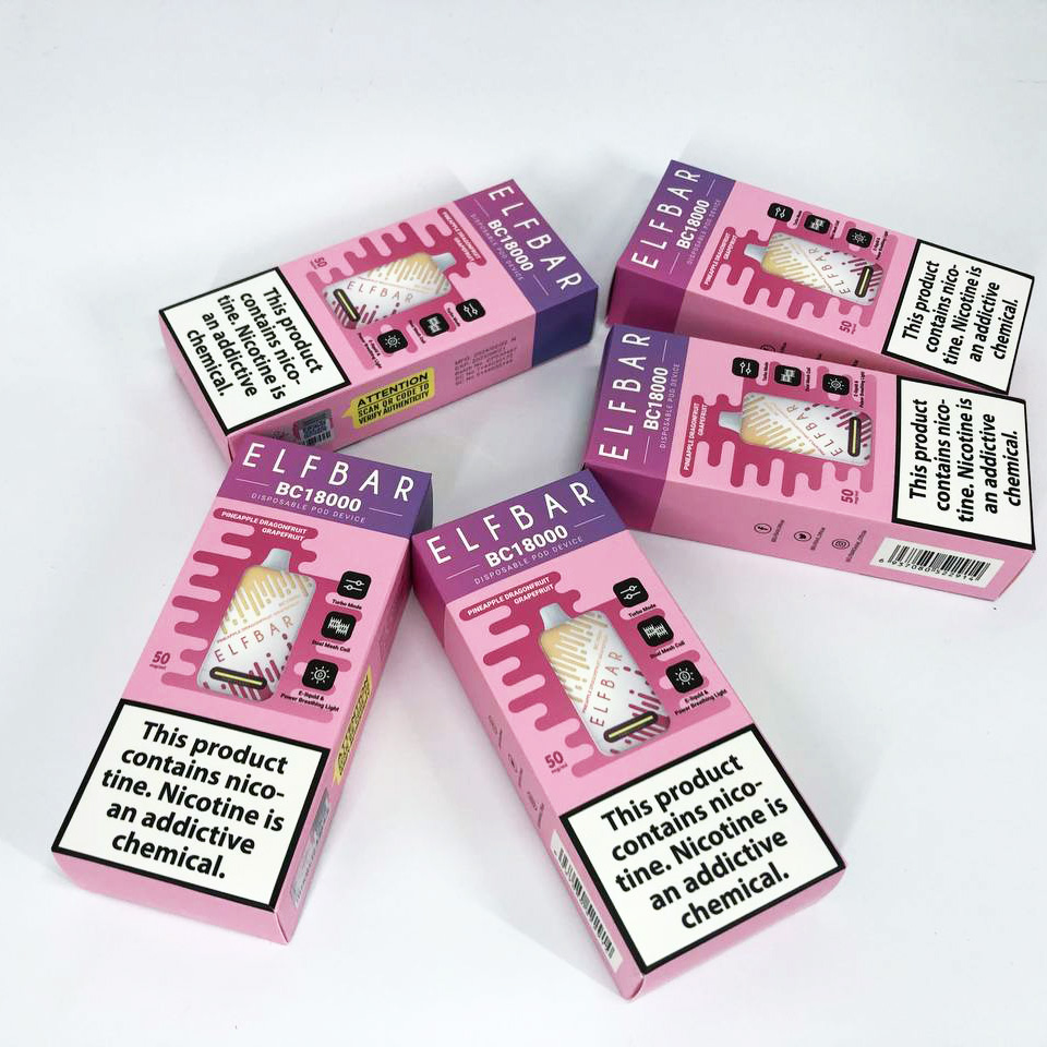 Elf Bar BC18000 Original 5% перезаряжаемый под. Ананас Драконий фрукт Грейпфрут (Pineapple Dragonfruit Grapefruit)