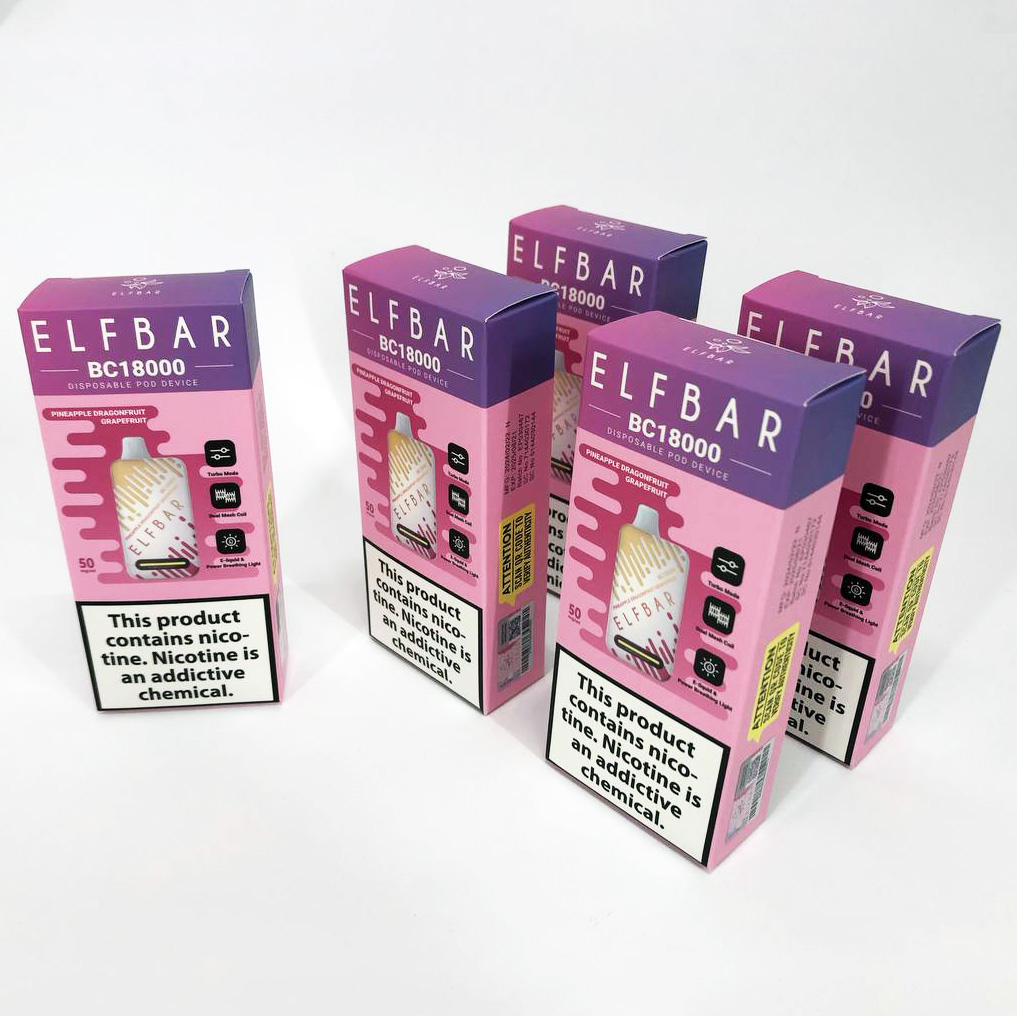 Elf Bar BC18000 Original 5% перезаряжаемый под. Ананас Драконий фрукт Грейпфрут (Pineapple Dragonfruit Grapefruit)