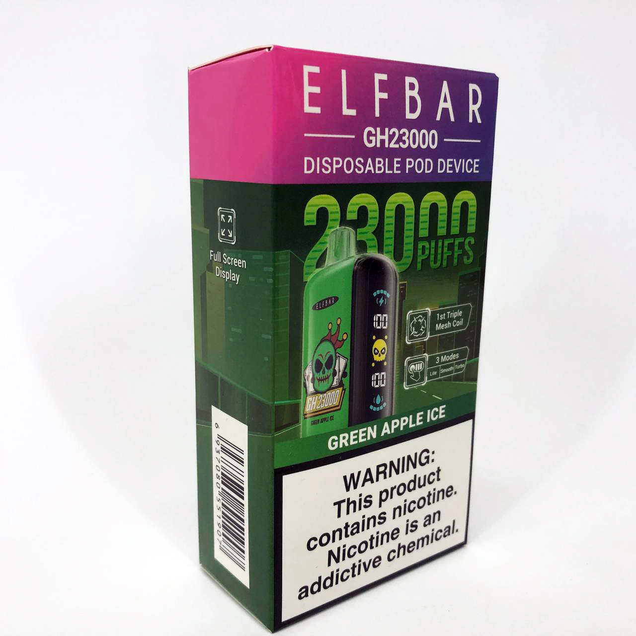 ELF BAR GH 23000 5%. Зеленое яблоко (Green Apple lce)