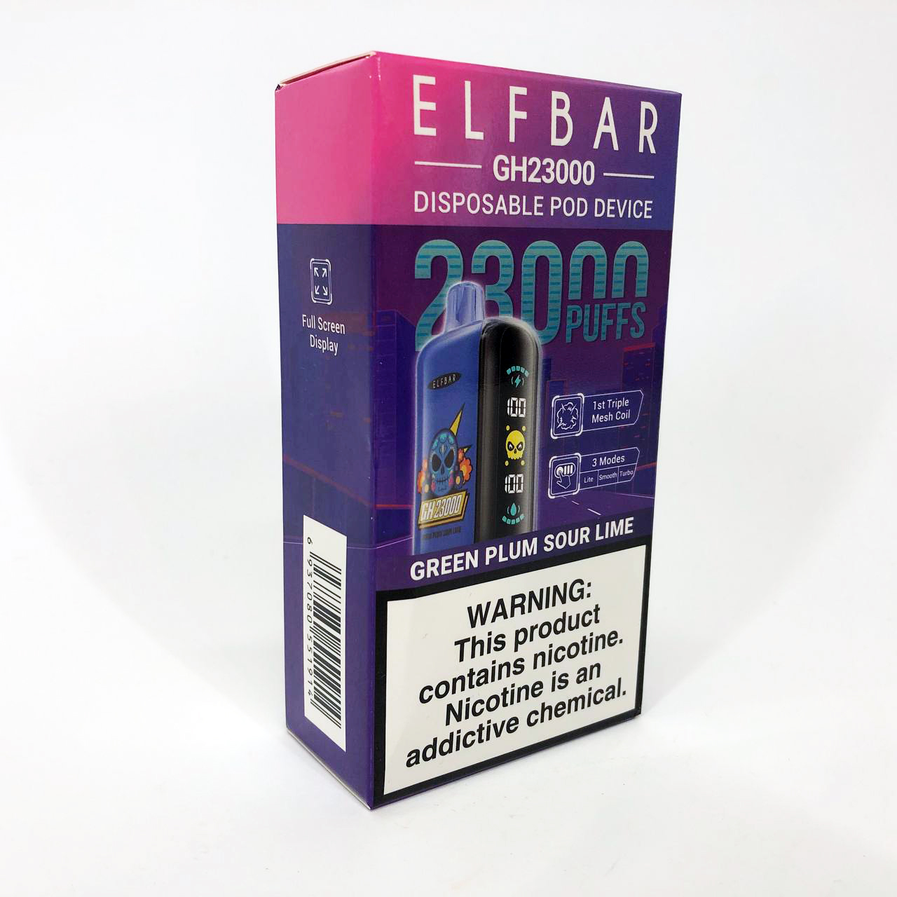 ELF BAR GH 23000 5%. Зеленая Слива Кислый Лайм (Green Plum Sour Lime)