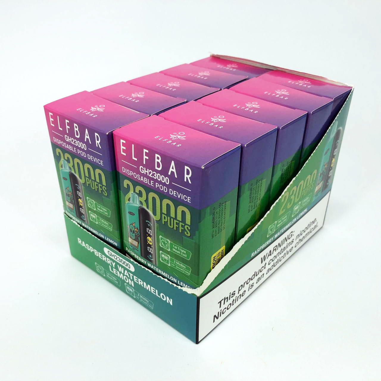 ELF BAR GH 23000 5%. Малина Арбуз Лимон (Raspberry Watermelon Lemon)