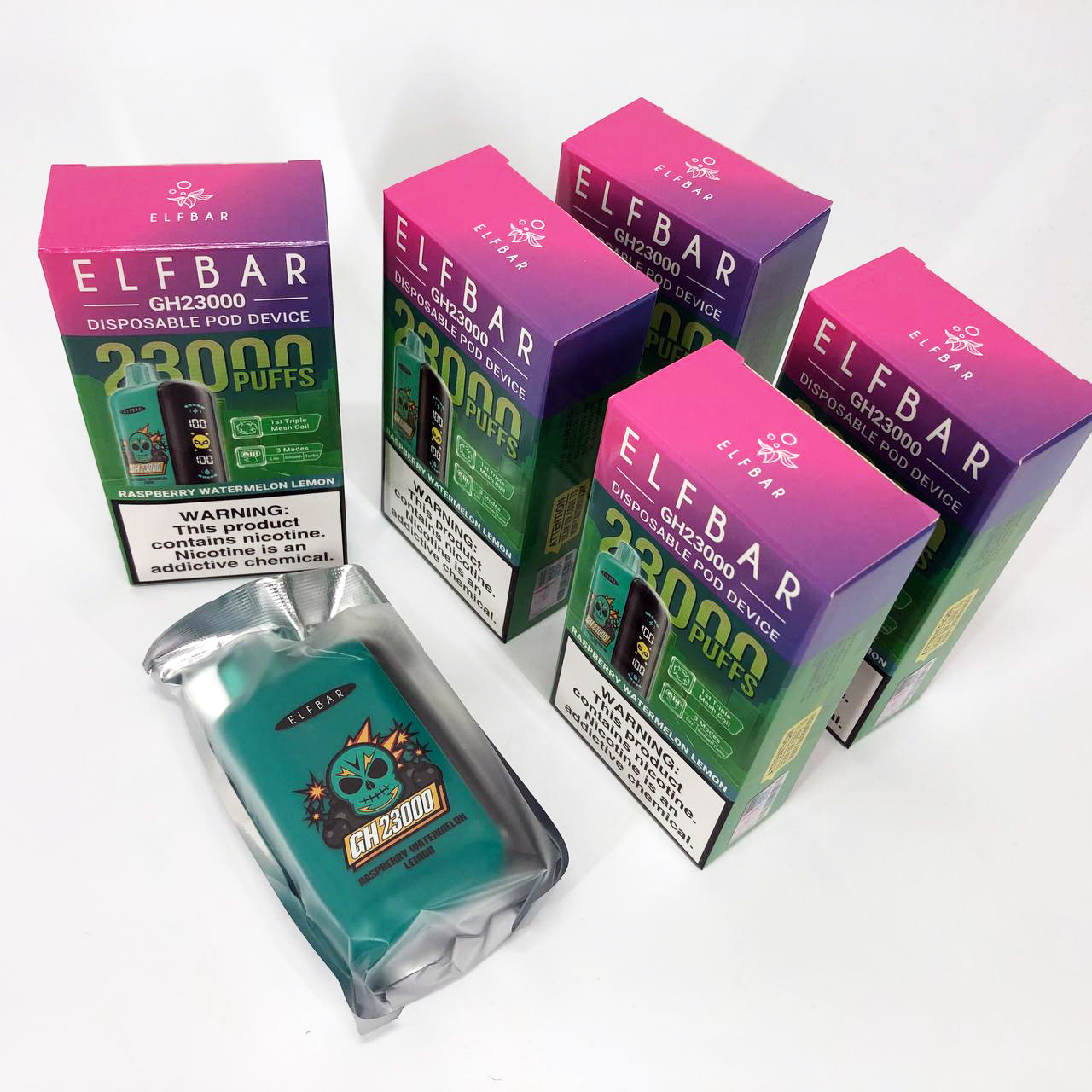 ELF BAR GH 23000 5%. Малина Арбуз Лимон (Raspberry Watermelon Lemon)
