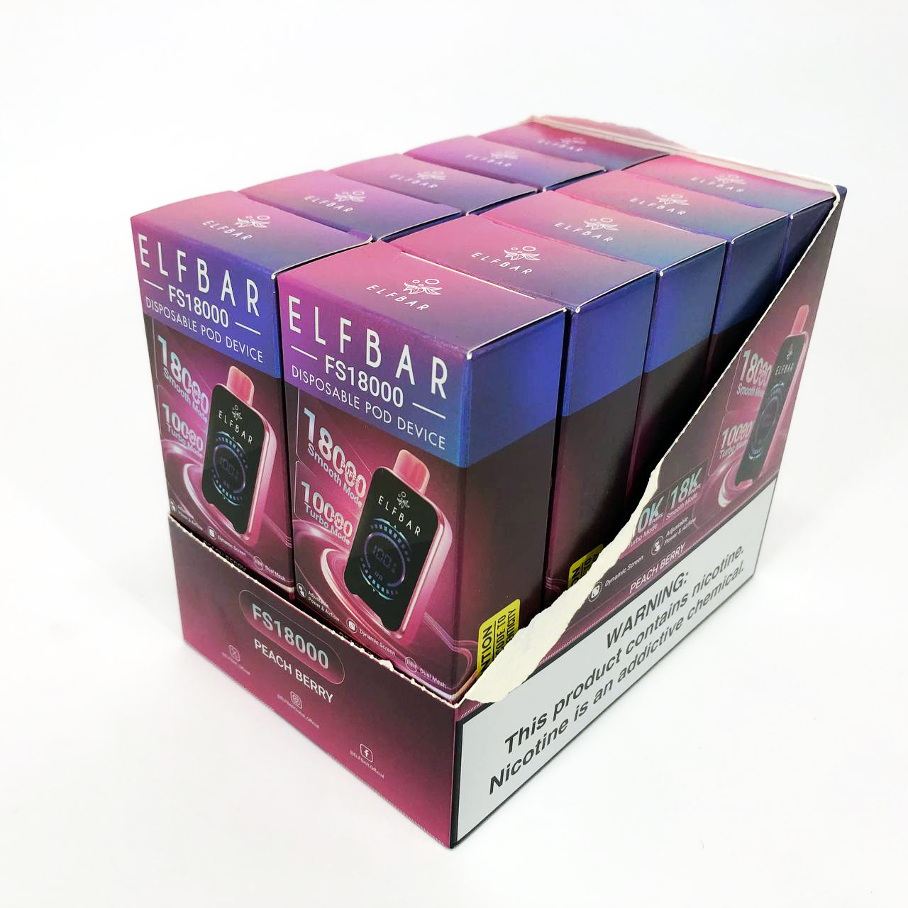 ELF BAR FS18000 5%. Персик Ягоды (Peach Berry)