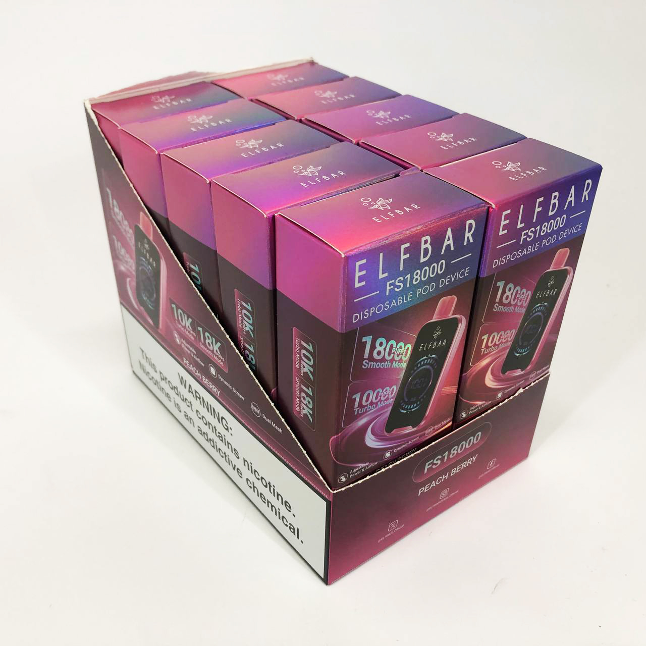 ELF BAR FS18000 5%. Персик Ягоды (Peach Berry)