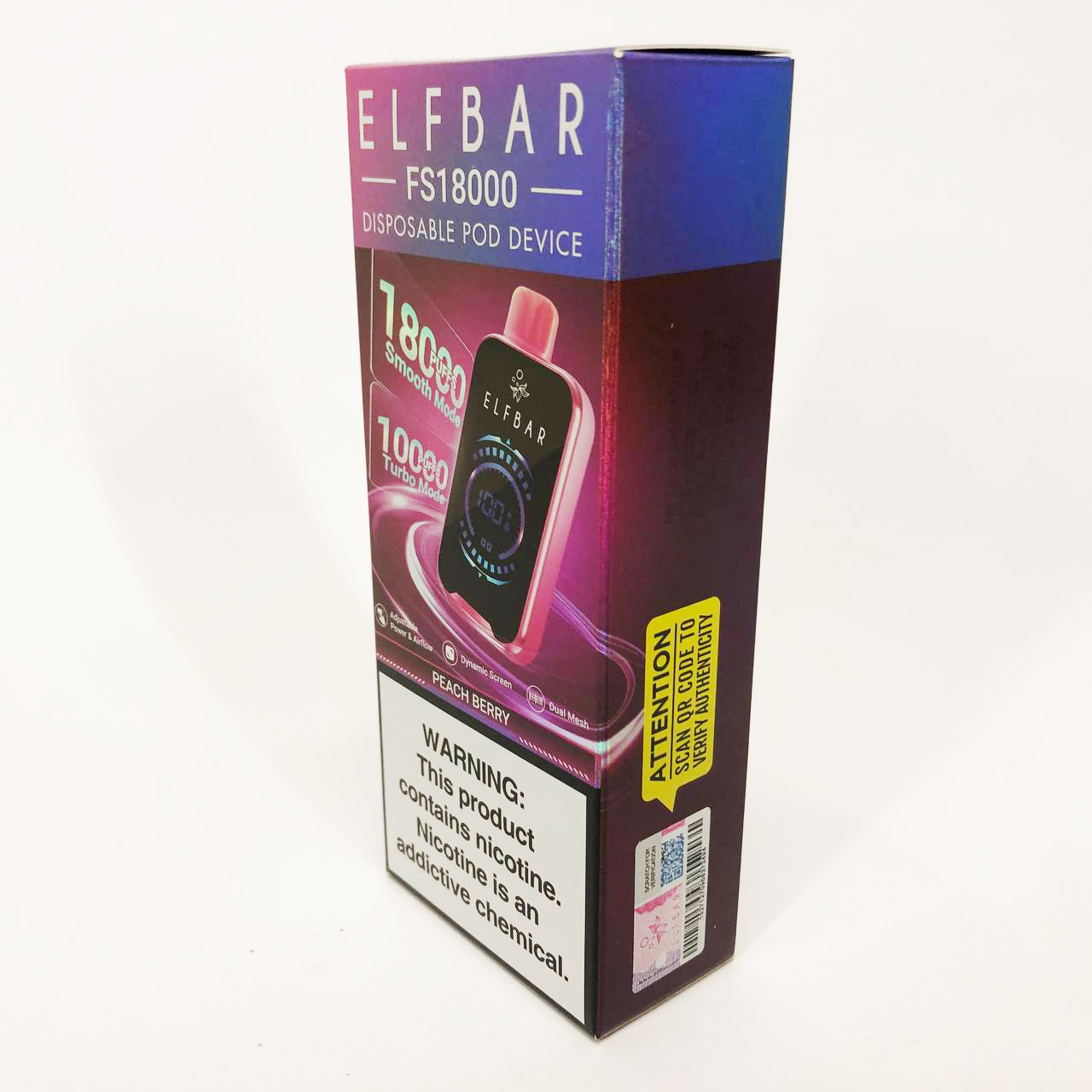 ELF BAR FS18000 5%. Персик Ягоды (Peach Berry)