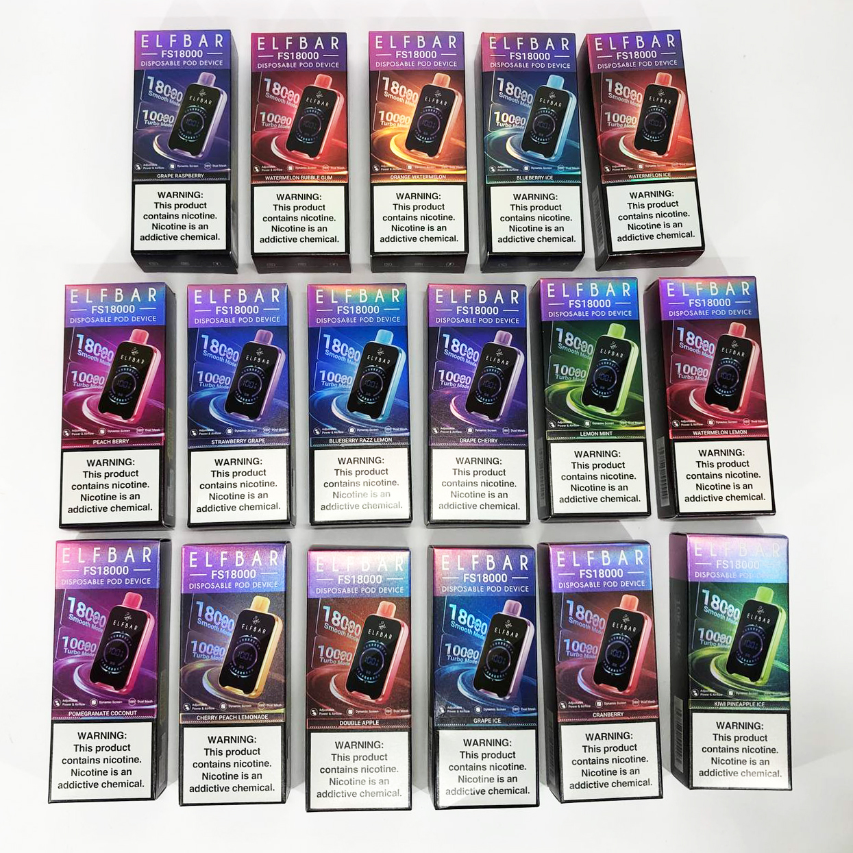 ELF BAR FS18000 5%. Персик Ягоды (Peach Berry)