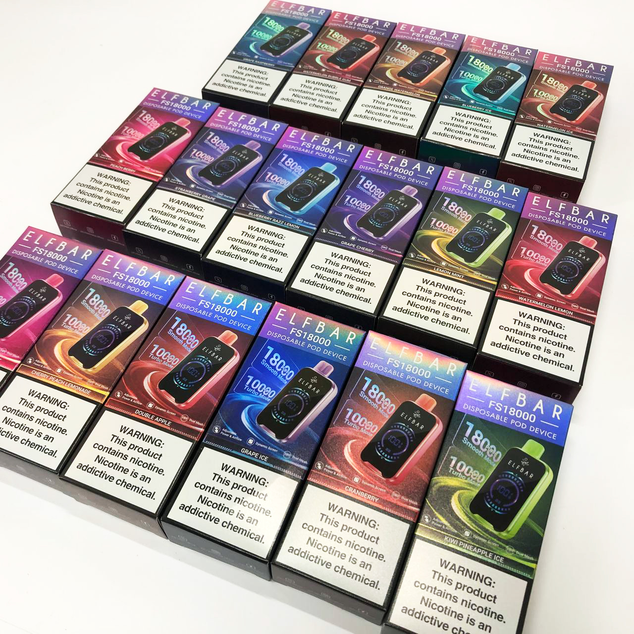 ELF BAR FS18000 5%. Персик Ягоды (Peach Berry)