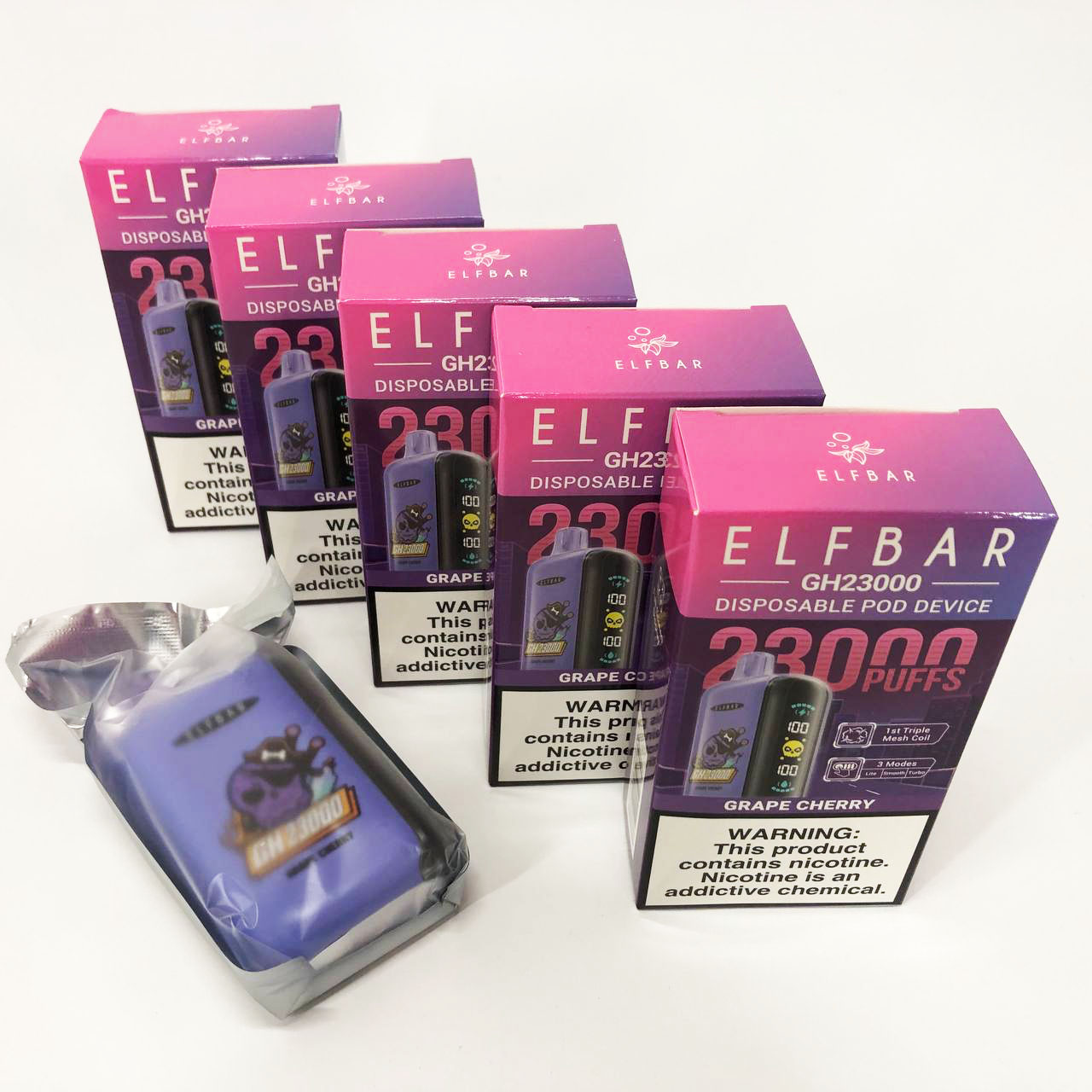 ELF BAR GH 23000 5%. Виноград Вишня (Grape Cherry)