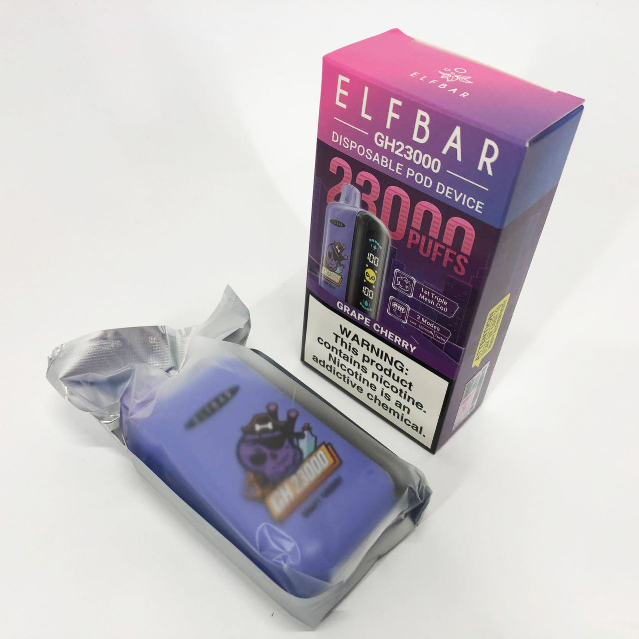 ELF BAR GH 23000 5%. Виноград Вишня (Grape Cherry)