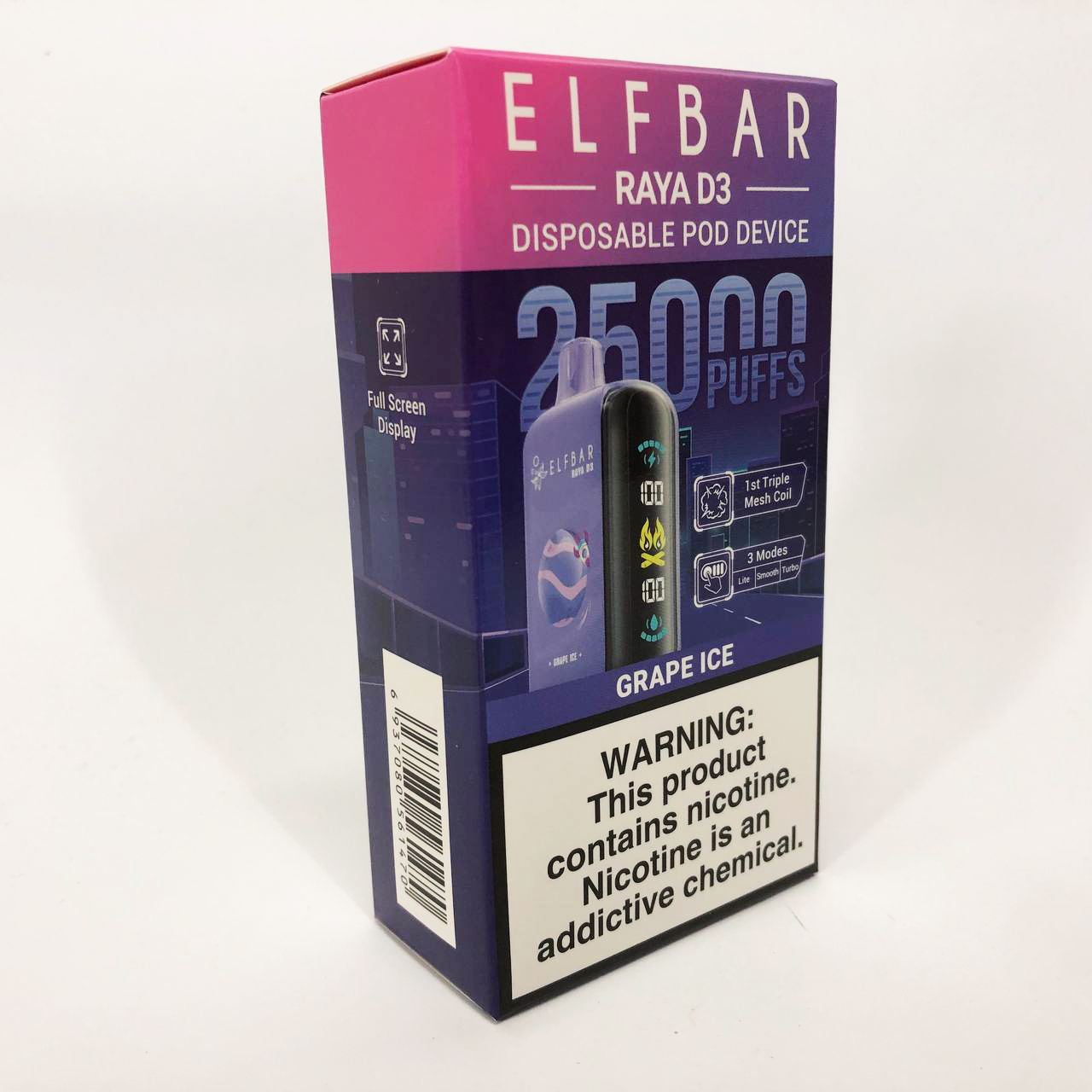 Elf Bar Raya D3 25000. Виноград (Grape Ice)