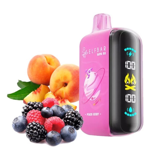 Elf Bar Raya D3 25000. Персик Ягоды (Peach Berry)