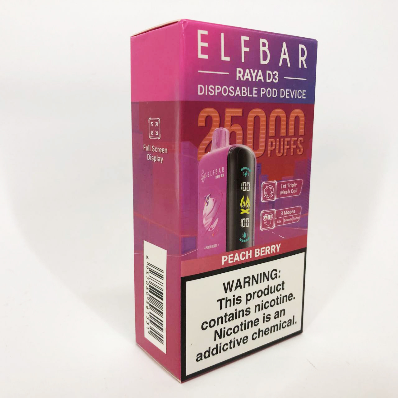 Elf Bar Raya D3 25000. Персик Ягоды (Peach Berry)