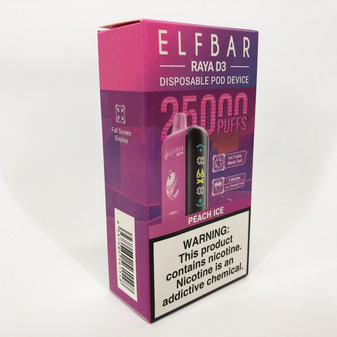 Elf Bar Raya D3 25000. Персик (Peach Ice)