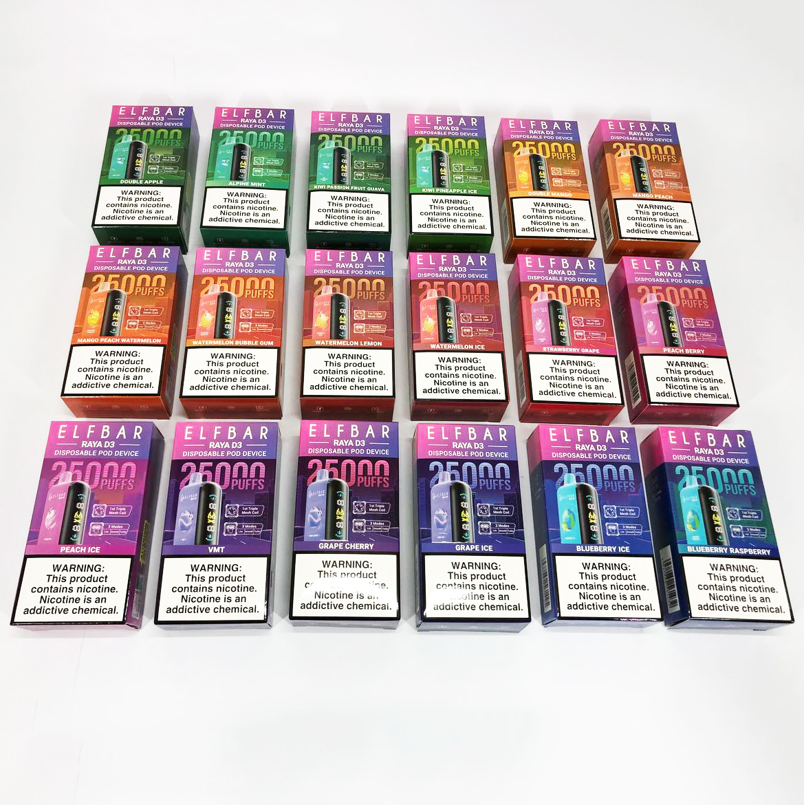 Elf Bar Raya D3 25000. Персик (Peach Ice)