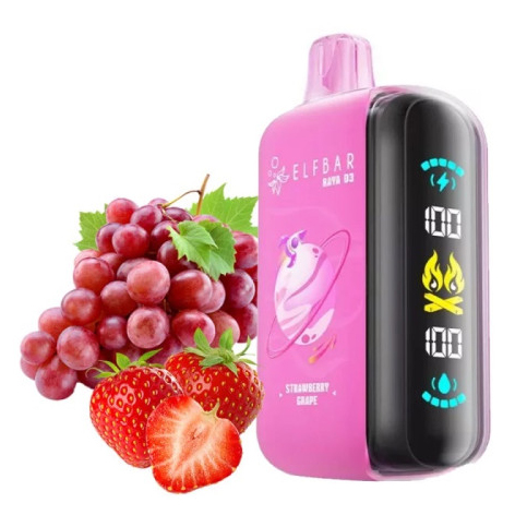 Elf Bar Raya D3 25000. Клубника Виноград (Strawberry Grape)