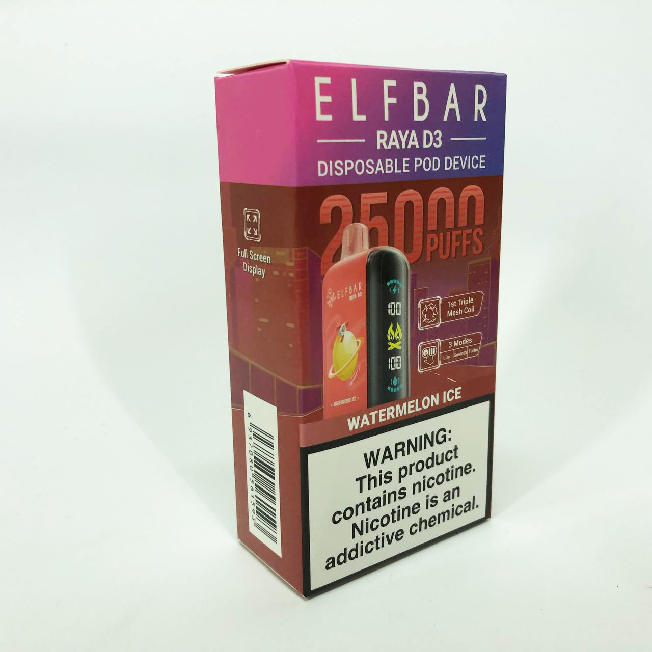 Elf Bar Raya D3 25000. Арбуз (Watermelon Ice)