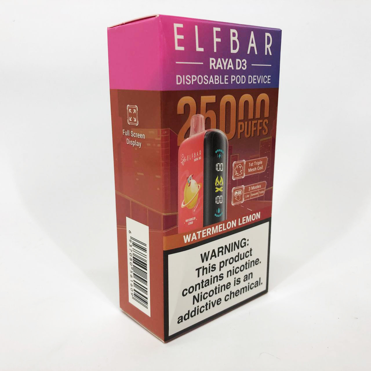 Elf Bar Raya D3 25000. Арбуз Лимон (Watermelon Lemon)