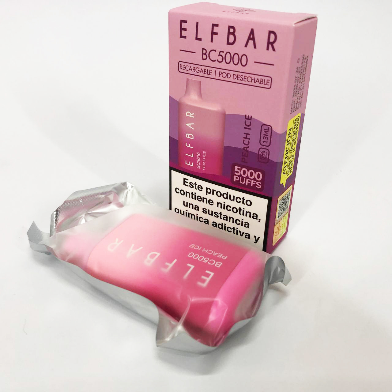 Elf Bar BC5000 5%. Персик (Peach Ice)