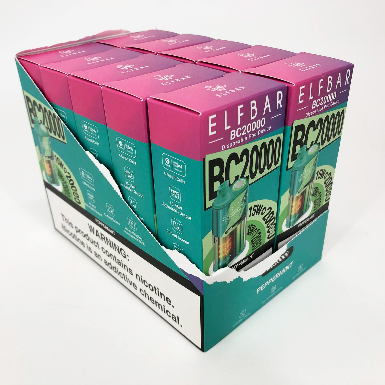 Elf Bar BC20000 5%. Мята перечная (Peppermint)