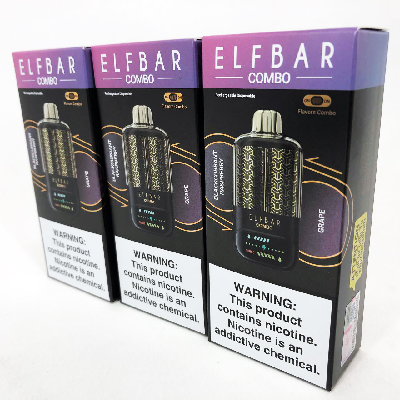 ELF BAR COMBO 25000. Переключение вкусов. Смородина Малина / Виноград (Blackcurrant Raspberry / Grape)