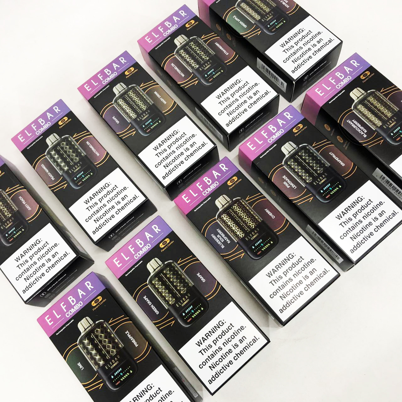 ELF BAR COMBO 25000. Переключение вкусов. Смородина Малина / Виноград (Blackcurrant Raspberry / Grape)