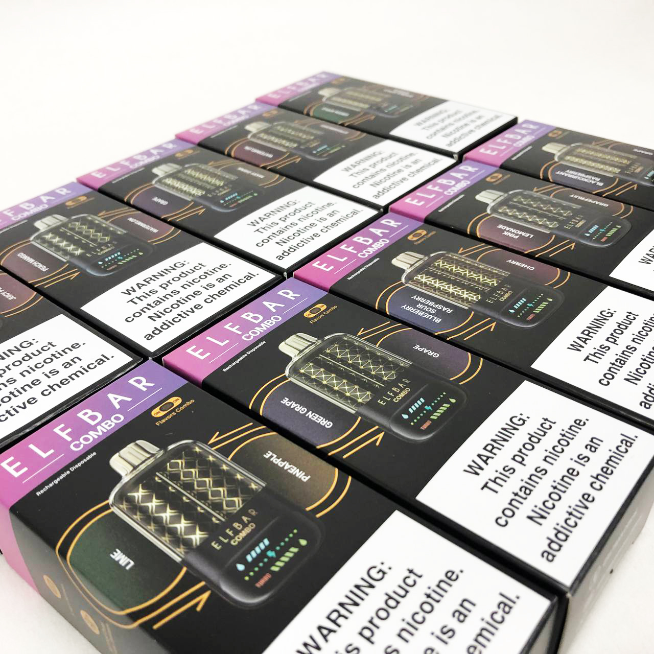 ELF BAR COMBO 25000. Переключение вкусов. Смородина Малина / Виноград (Blackcurrant Raspberry / Grape)