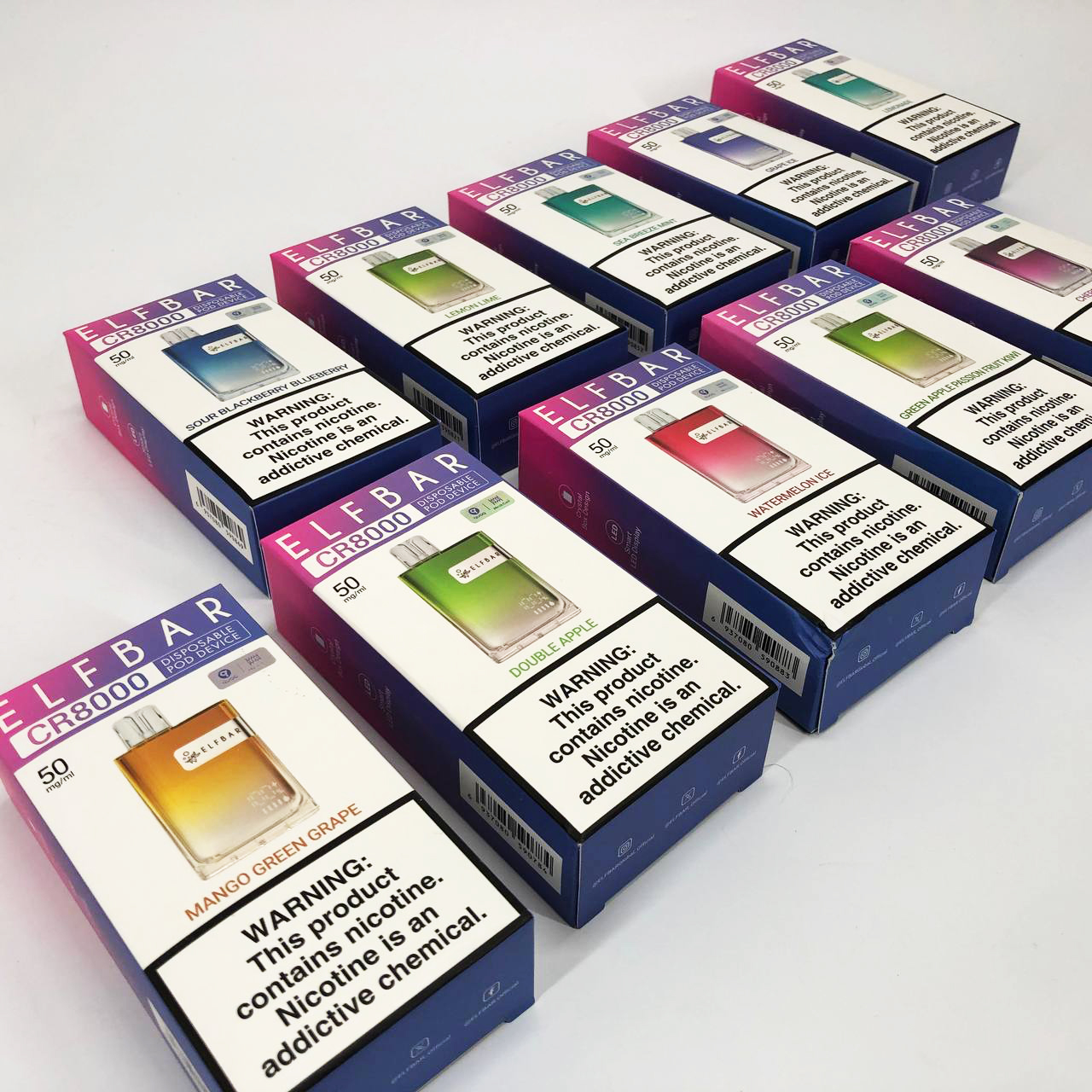 Elf Bar CR8000. Манго Зеленый Виноград (Mango Green Grape)