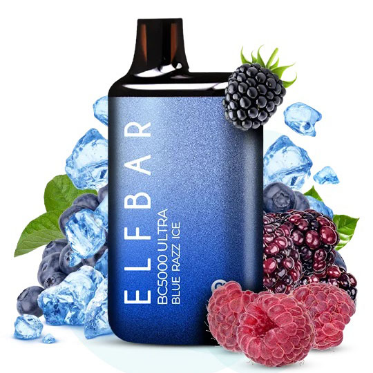 Elf Bar BC5000 Ultra. Синяя Малина Лимонад (Blue Razz Ice)
