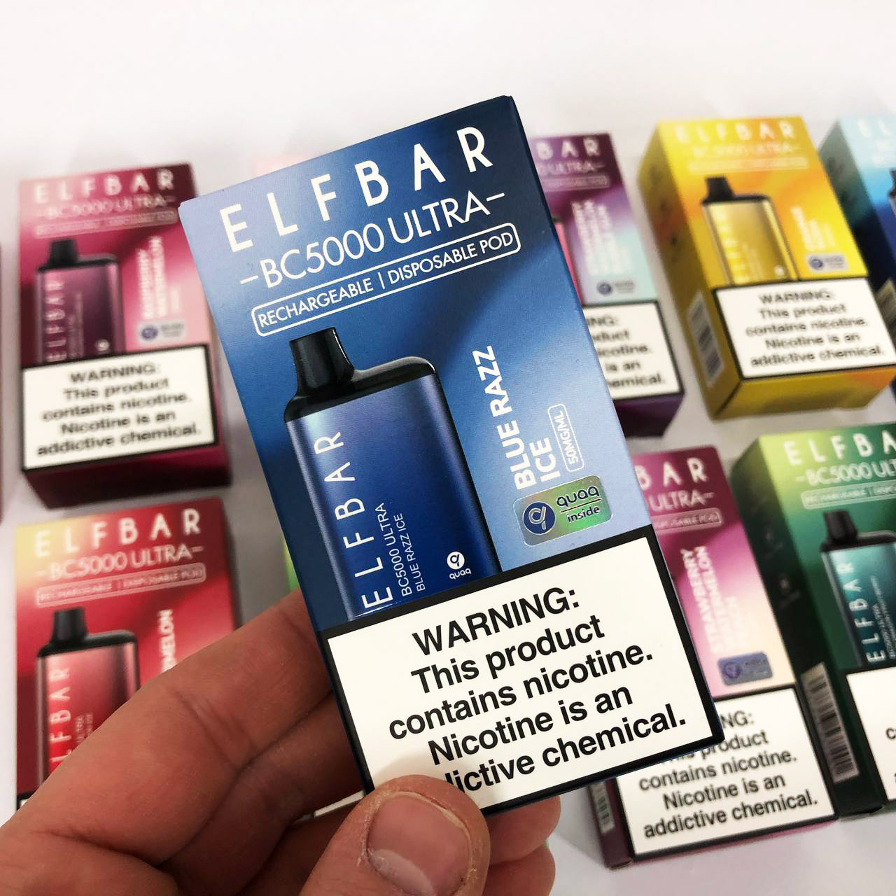 Elf Bar BC5000 Ultra. Синяя Малина Лимонад (Blue Razz Ice)