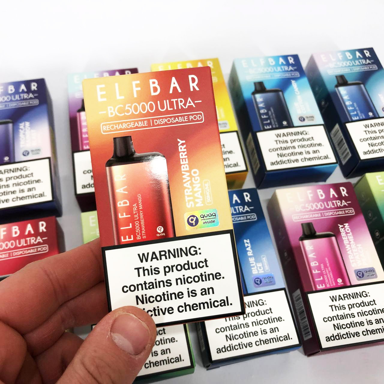 Elf Bar BC5000 Ultra. Клубника Манго (Strawberry Mango)