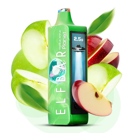 ELF BAR Planet 25000. Яблоко (Double Apple)