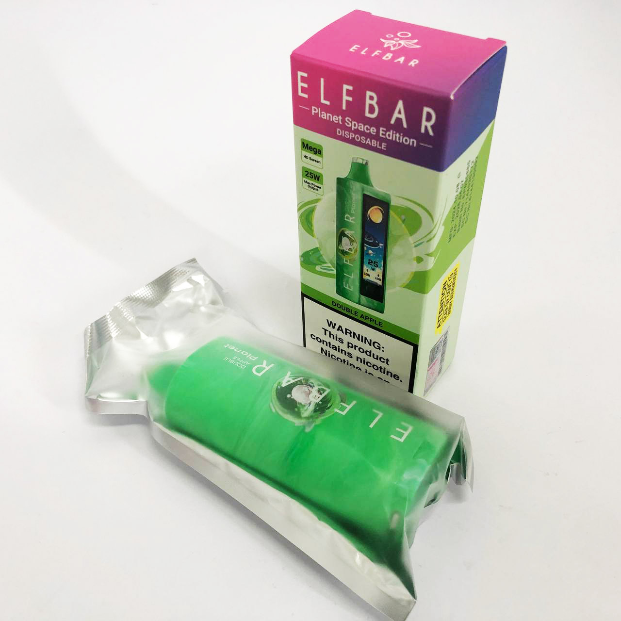 ELF BAR Planet 25000. Яблоко (Double Apple)