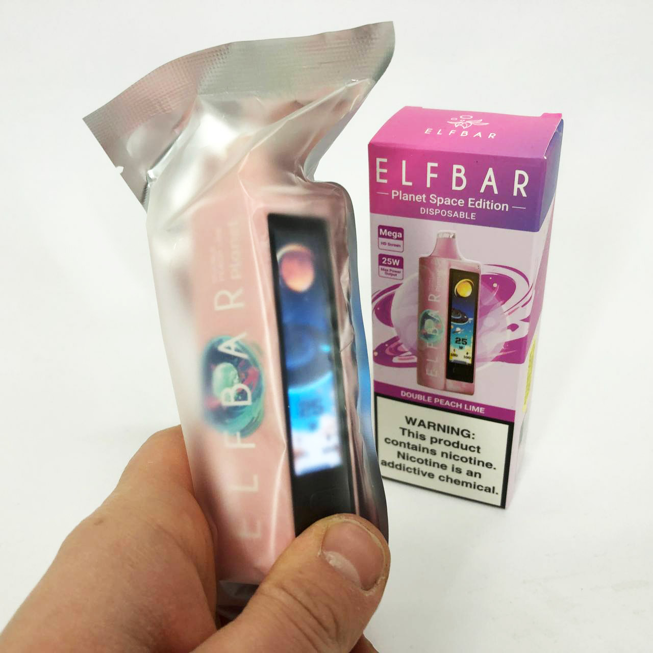 ELF BAR Planet 25000. Персик Лайм (Double Peach Lime)