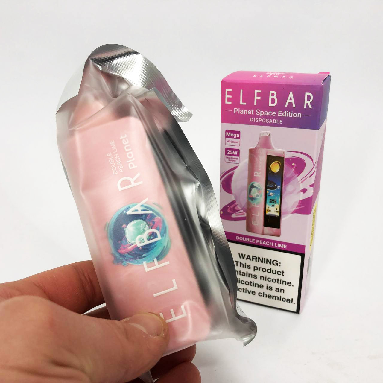 ELF BAR Planet 25000. Персик Лайм (Double Peach Lime)