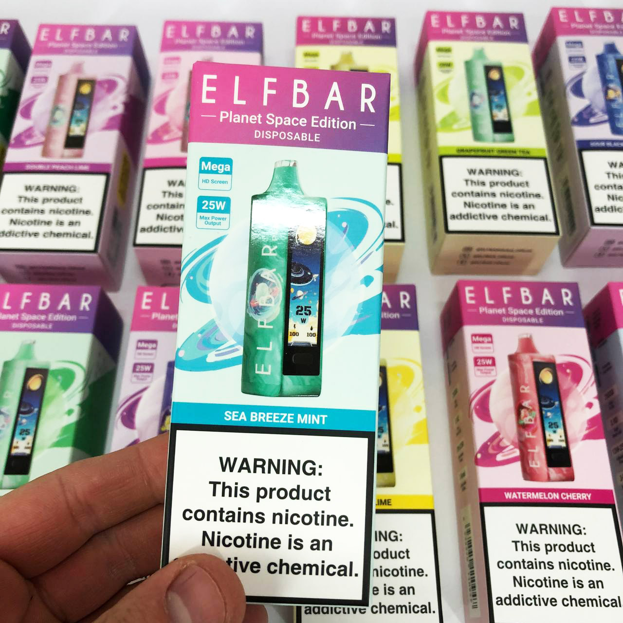 ELF BAR Planet 25000. Мята (Sea Breeze Mint)