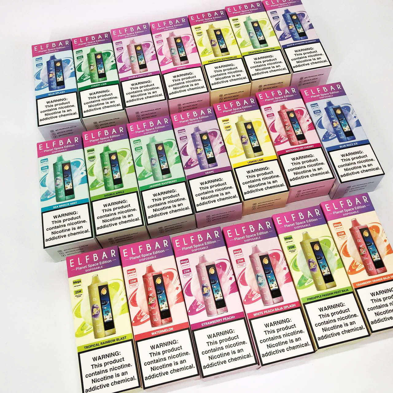 ELF BAR Planet 25000. Мята (Sea Breeze Mint)