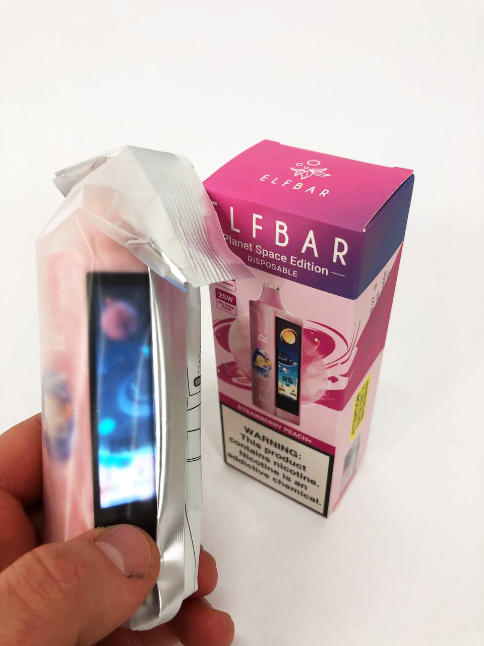 ELF BAR Planet 25000. Клубника Персик (Strawberry Peach)