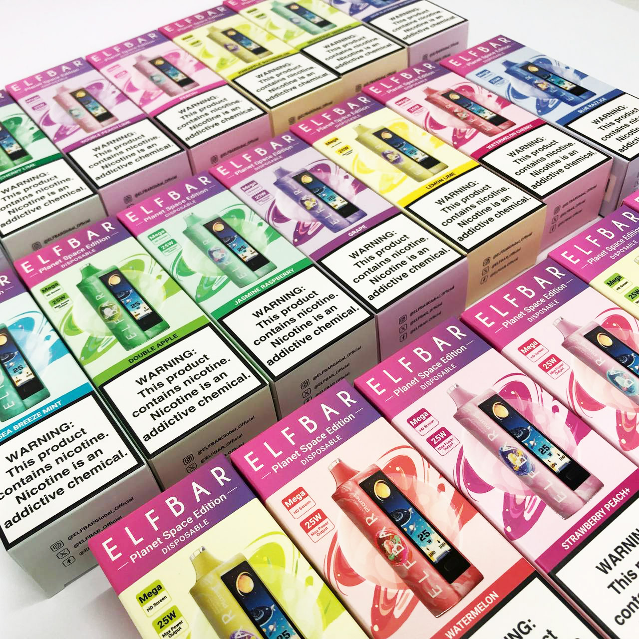 ELF BAR Planet 25000. Клубника Персик (Strawberry Peach)
