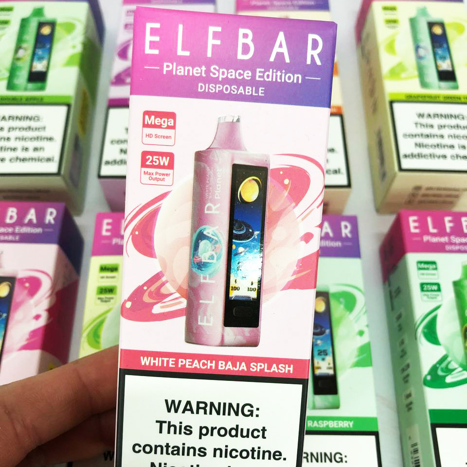 ELF BAR Planet 25000. Белый Персик Баха (White Peach Baja Splash)