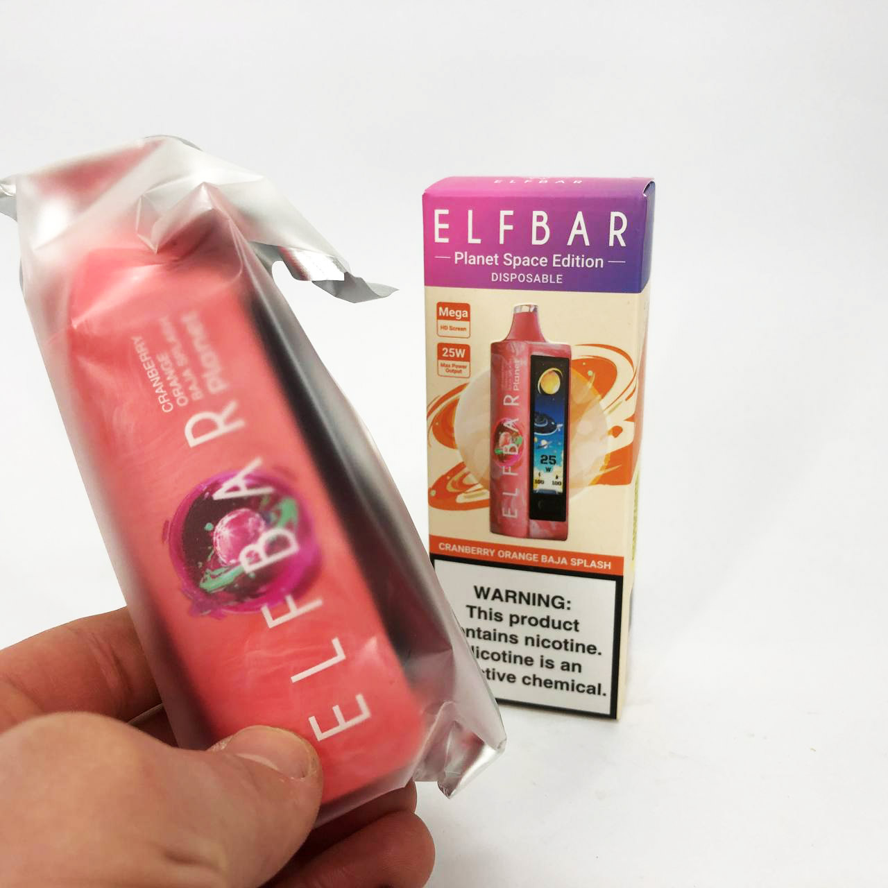 ELF BAR Planet 25000. Клюква Апельсин Баджо (Cranberry Orange Baja Splash)